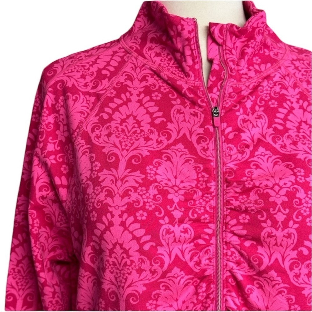 Athleta Pink 1/4 Zip Athletic Long Sleeve Top XL - Picture 2 of 6
